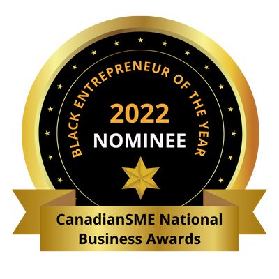 CanadianSME National Business Awards Black Entrepreneur of the Year 2022 nominee badge